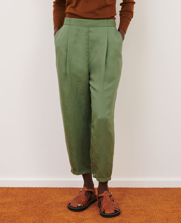 JOSÉPHINE - Linen blend joggers 7079 52_green