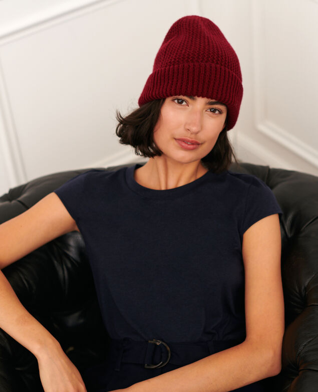 MANON - Round neck cotton blend t-shirt 7012c 69 navy