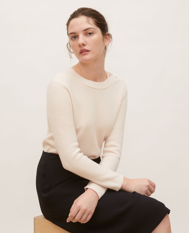 Striped wool jumper Gardenia