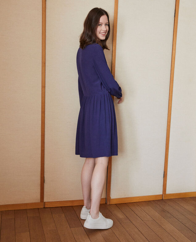 V-neck dress Blue