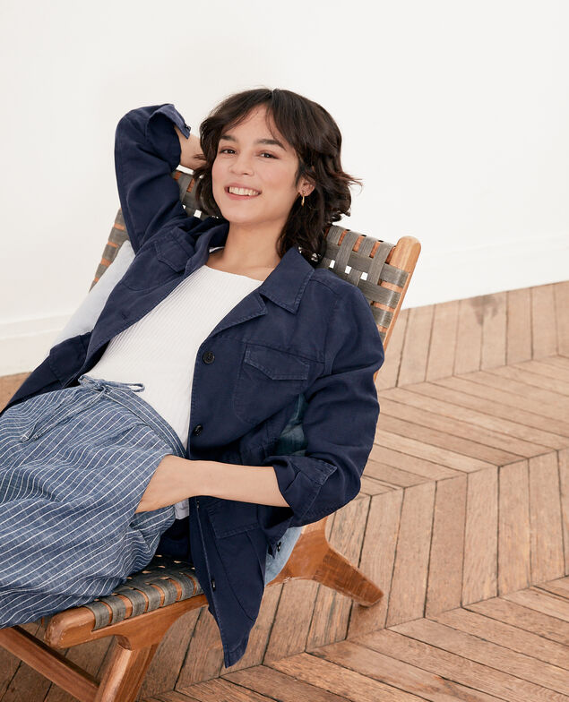 Pleated blouse Blanc