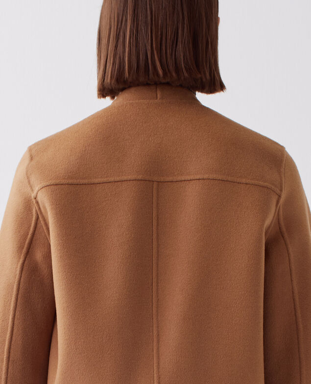 Double-sided jacket I340 toasted coconut