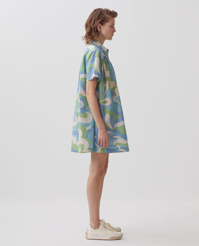 Shirt dress H643 anemone blue