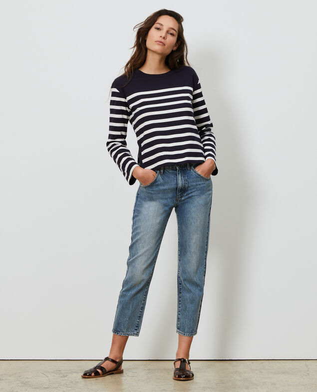 Long-sleeve striped t-shirt Stp nightsky cloud