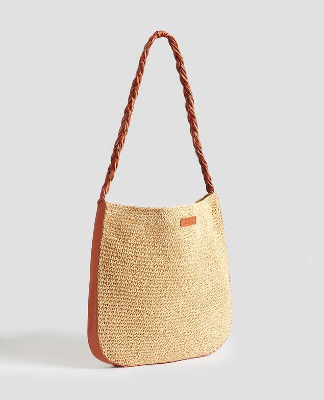 Crochet bag with shoulder strap 7003 30 natural