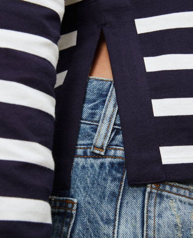 Long-sleeve striped t-shirt Stp nightsky cloud