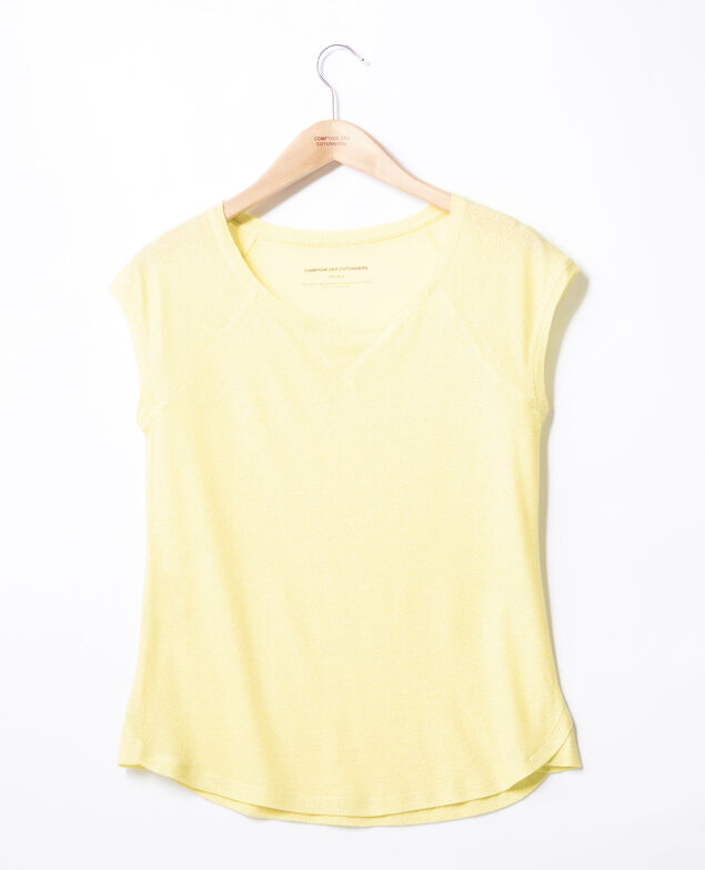 Iridescent T-shirt with linen Lemonade