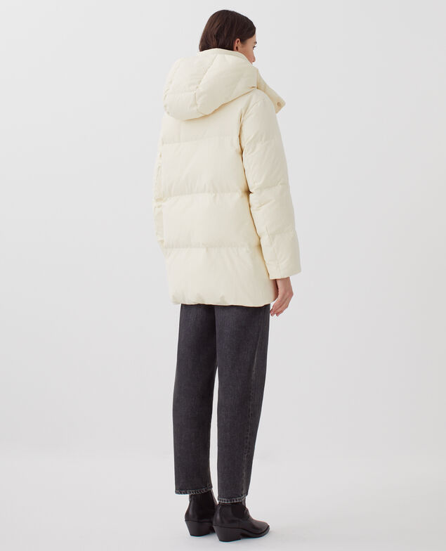 MARGOTTE - Mid-length down jacket I010 glass green beige