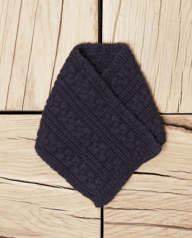 Knitted collar Dark navy