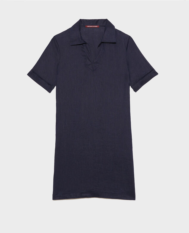 DAISY - Iconique linen dress 68 blue