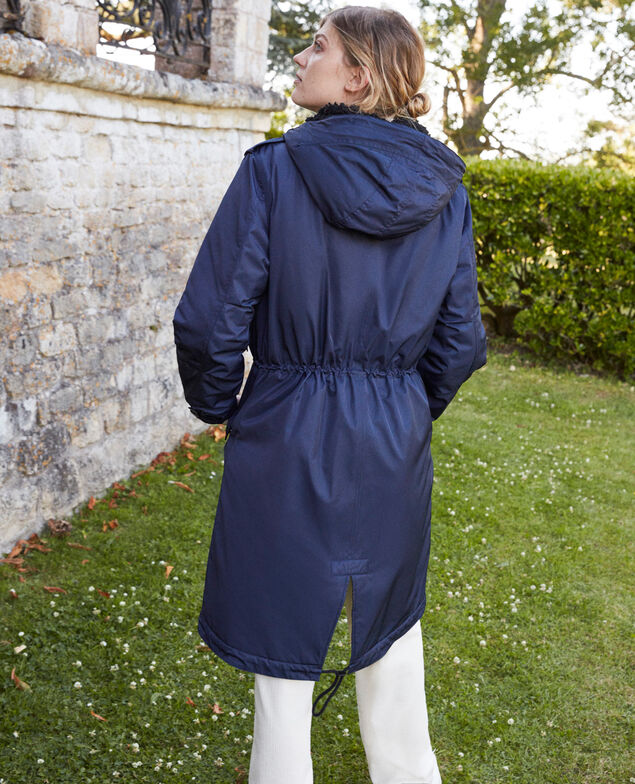 Hooded parka Evening blue