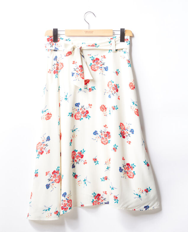 Belted skirt White