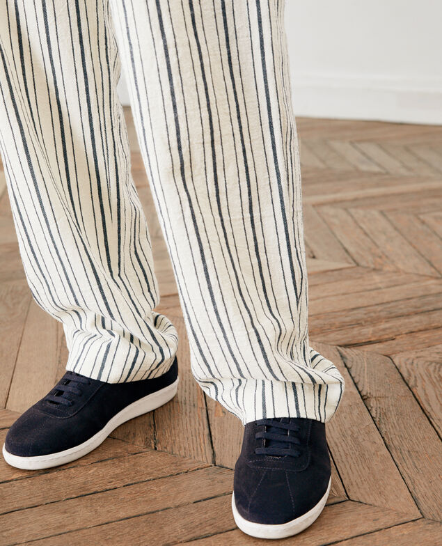 Leather sneakers Navy