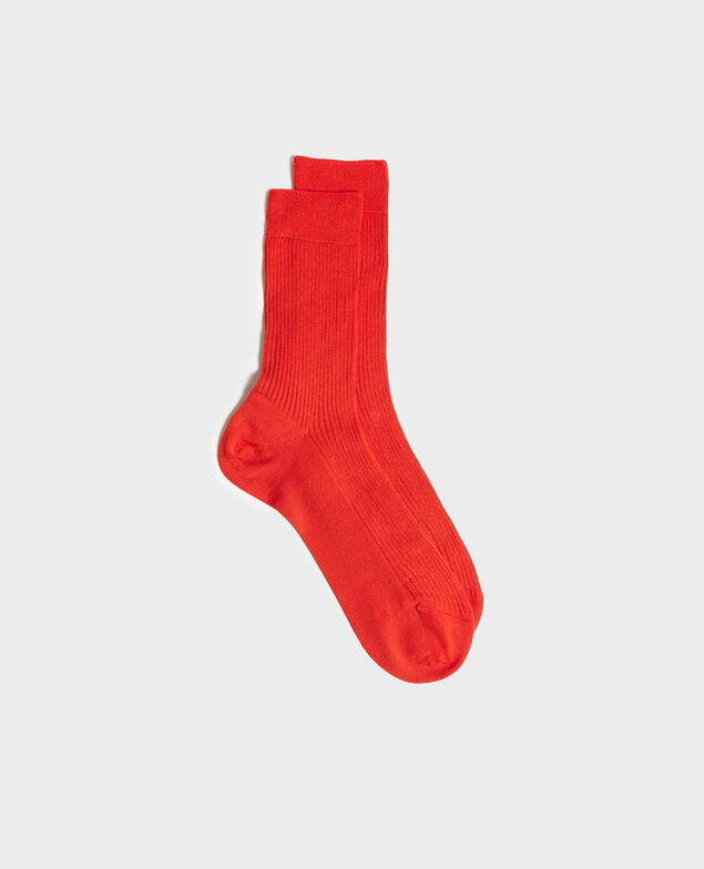 Socks Fiery red