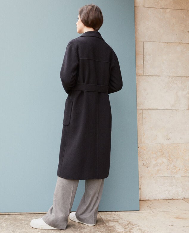 Double-sided coat Dark navy