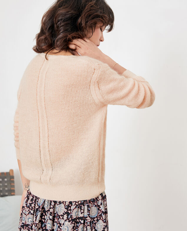 Jumper with mohair Nude