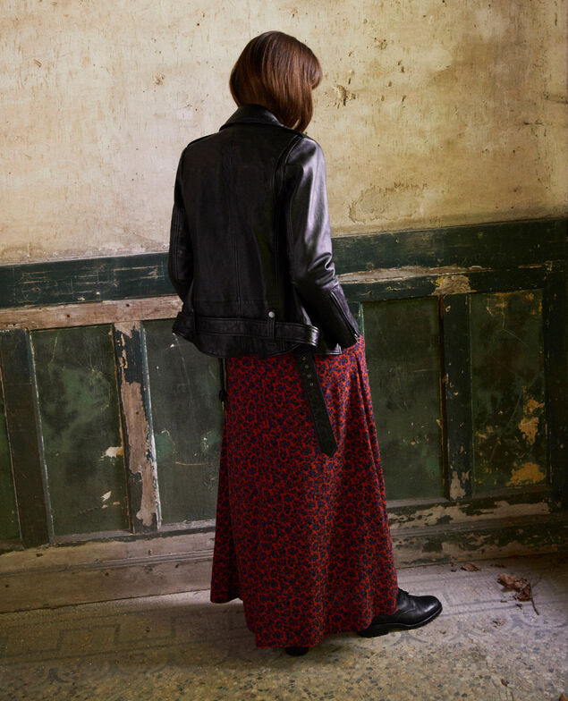 Smooth leather jacket Noir