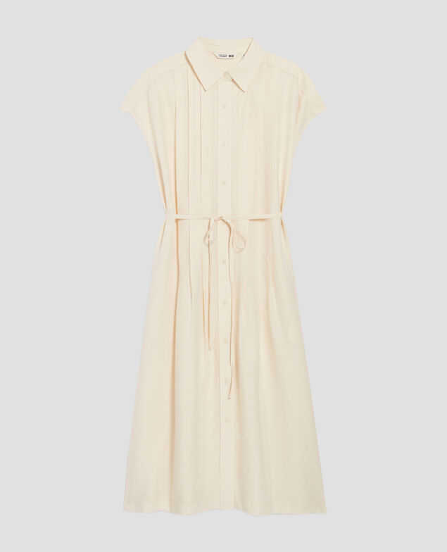Shirt dress H011 eggnog