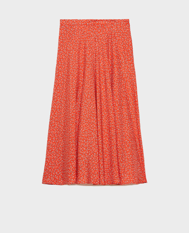 Silk skater skirt Clochette spicy