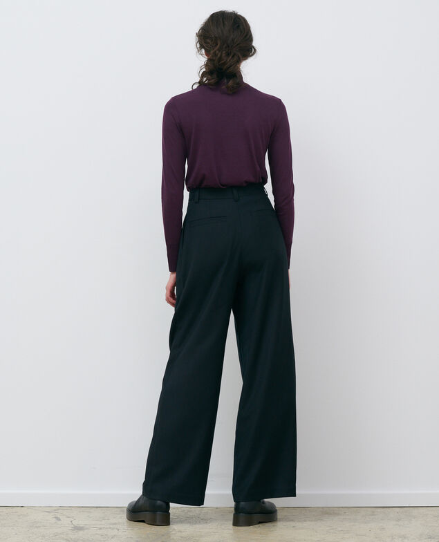 Fine rib knit jumper Potent purple