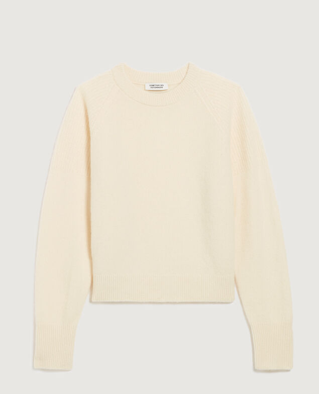 Cashmere jumper K300 ecru beige
