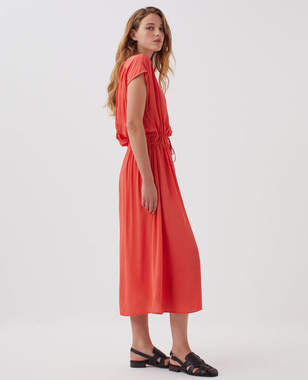 Silky maxi dress J240 paprika orange