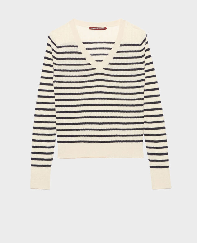 Striped linen jumper 0692 night_sky_stripes