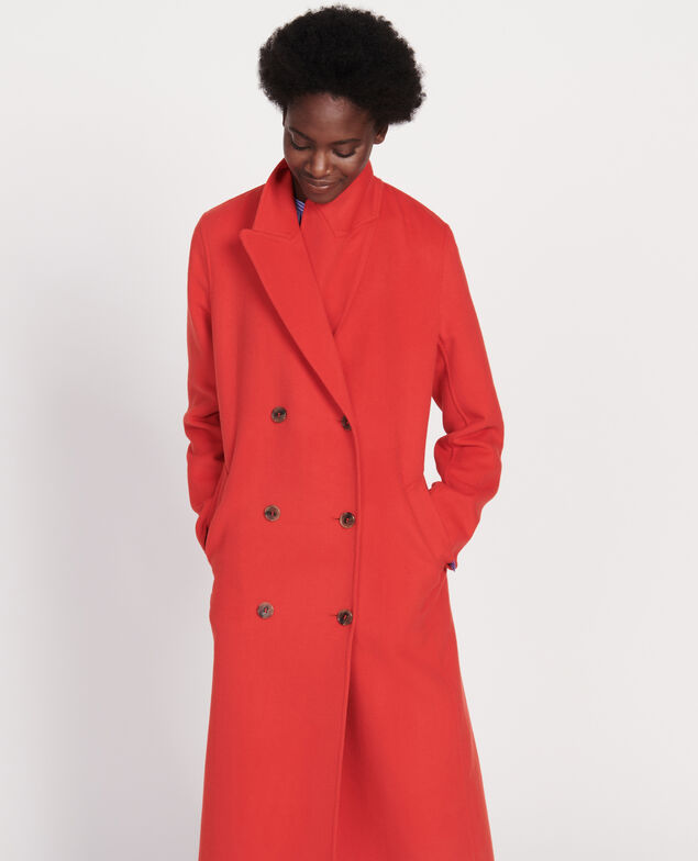 Long coat Fiery red