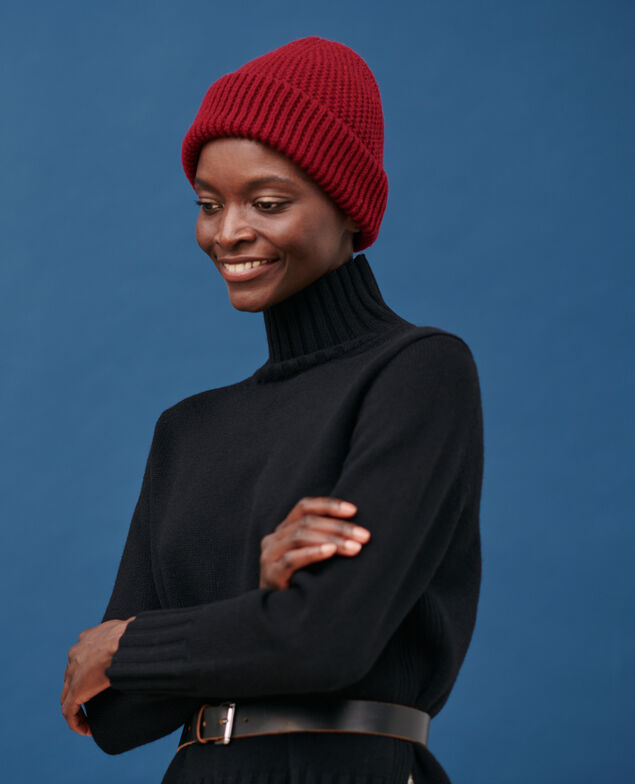 Virgin wool polo neck jumper 4216 black_beauty