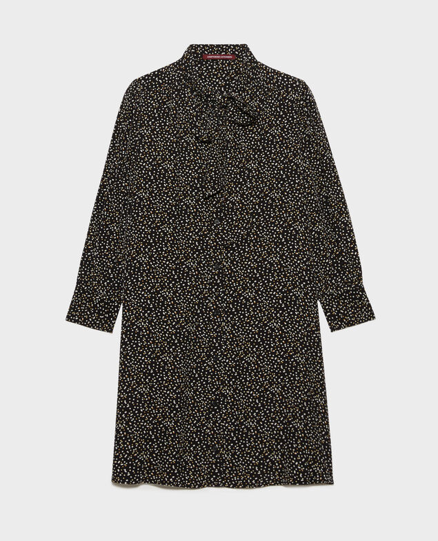 Short printed dress 8891 09 black