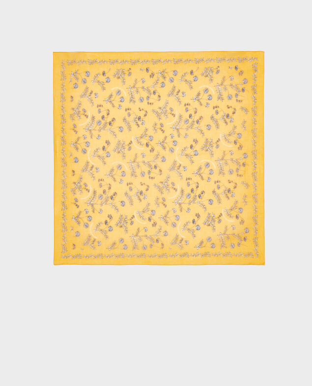Printed cotton bandana Gold fusion