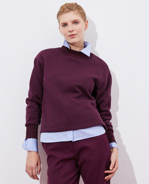 Turtleneck sweatshirt Potent purple