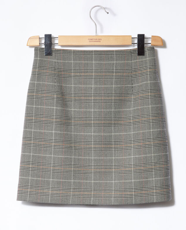 High-waist skirt Black