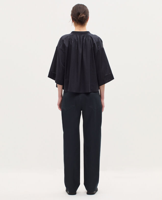 Barrel leg trousers K080 vulcan gray