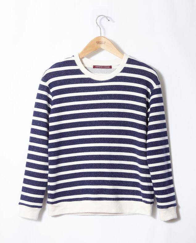 Striped sweatshirt White