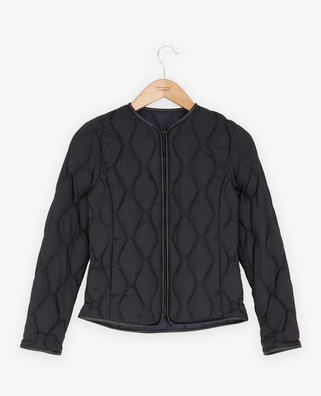 Pocketable down jacket Black/navy