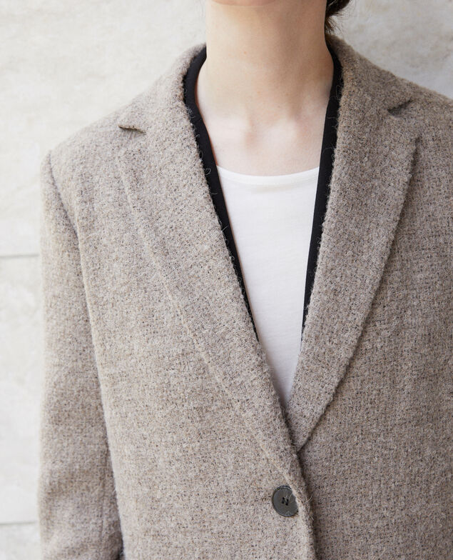 Straight fit coat Beige