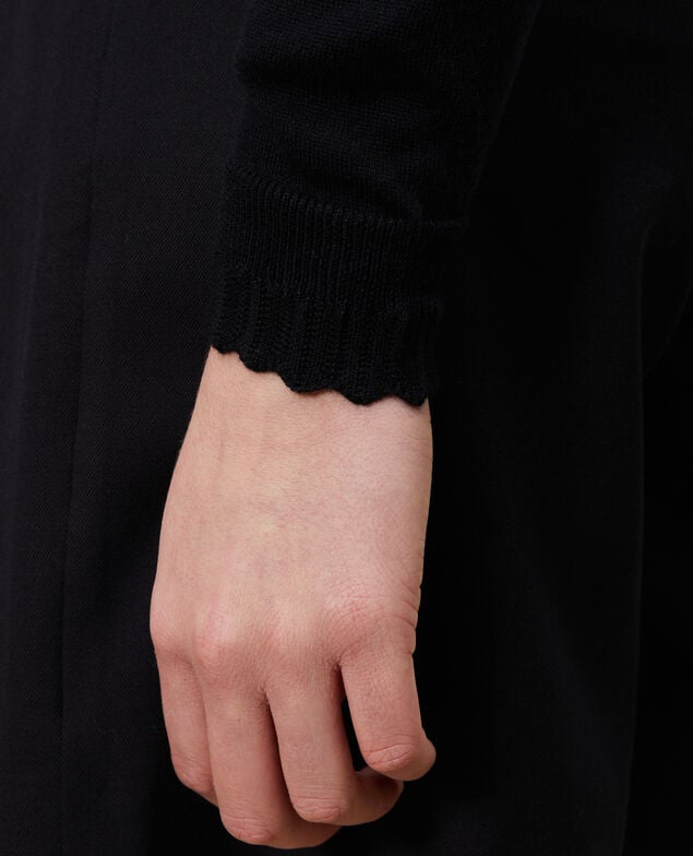 Cotton and silk jumper Black beauty