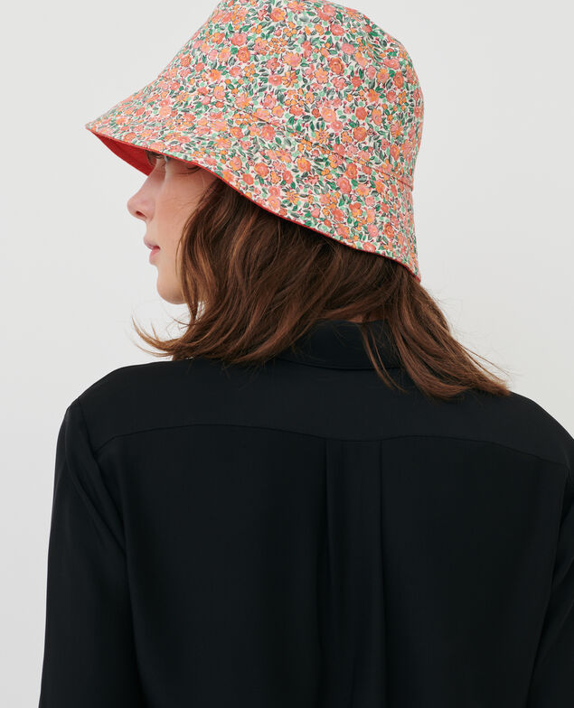 Reversible floral bucket hat 92 print red