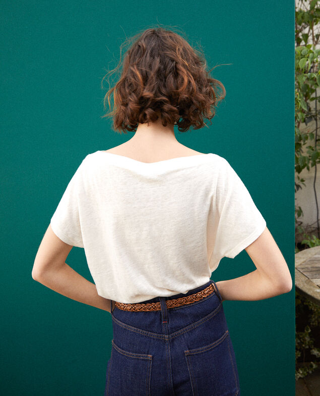 T-shirt with pocket White