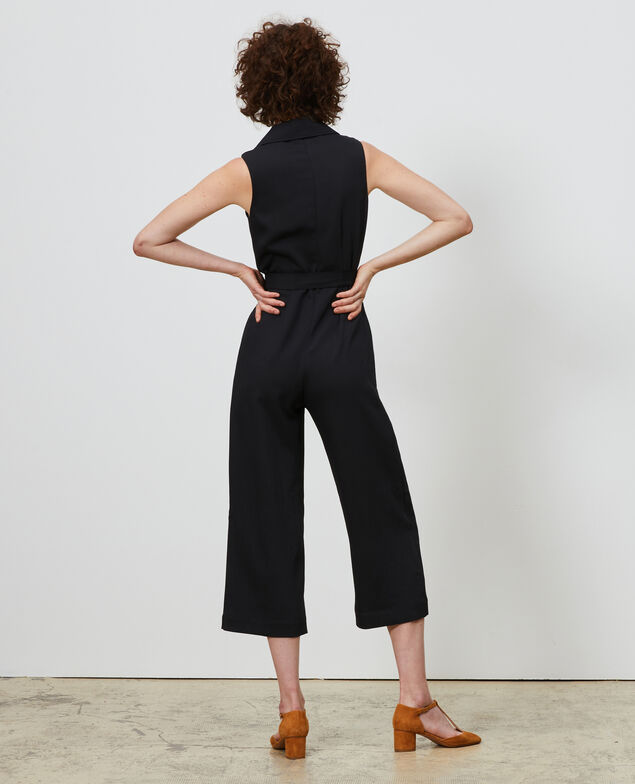 Jumpsuit with lapels Black beauty