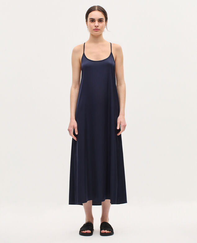 Silky maxi slip dress H695 night sky