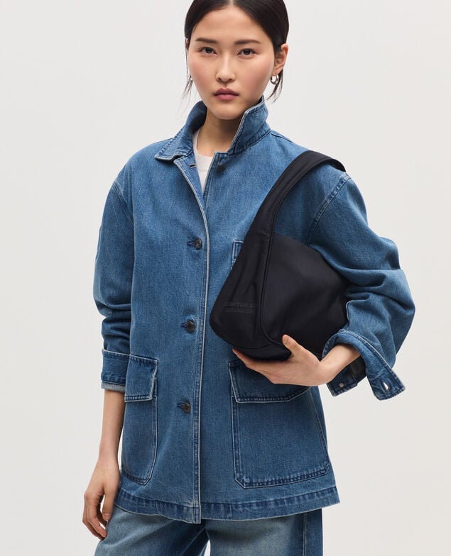 Small nylon bag H091 black beauty