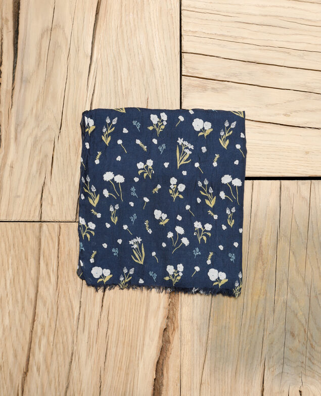 Printed scarf Blue