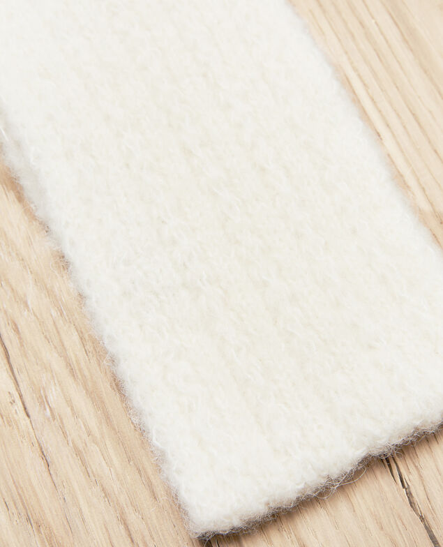 Knitted headband Off white