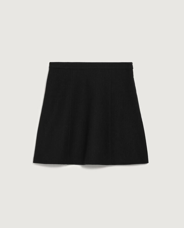 Double-faced mini skirt H091 black beauty