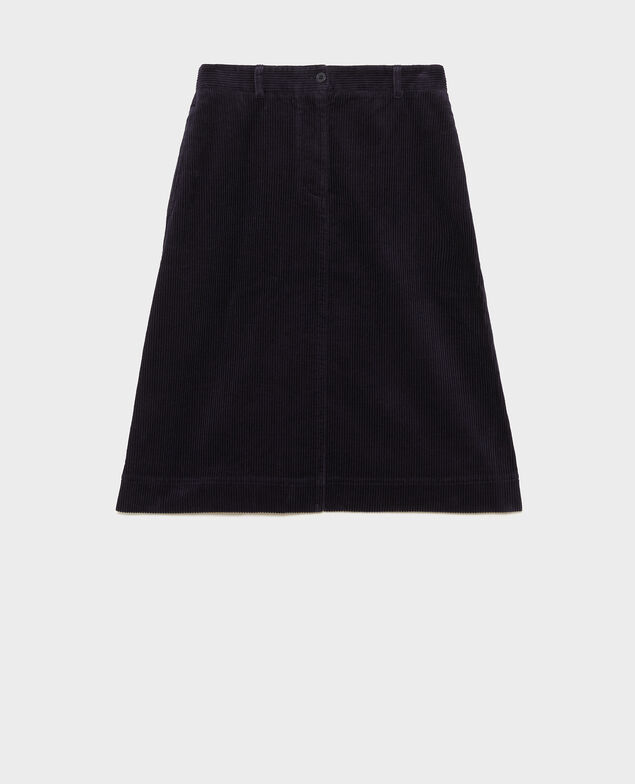  Corduroy A-line skirt Night sky