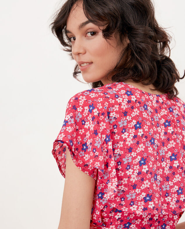 Printed dress Honolulu ultra pink