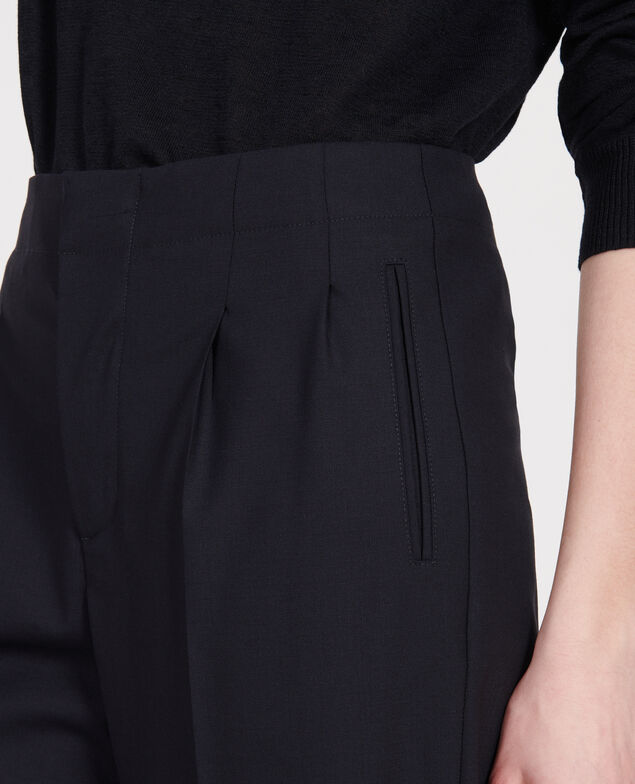 Wool trousers Dark navy