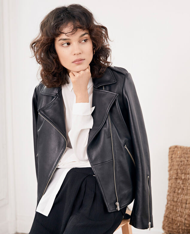 Leather jacket Noir